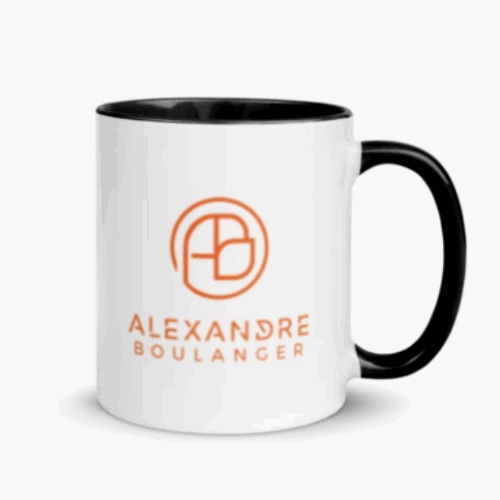 Mug en céramique coloré à l'intérieur - Signé Alexandre Boulanger