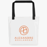 TOTEBAG blanc (tissu est certifié OEKO-TEX) signé ALEXANDRE BOULANGER