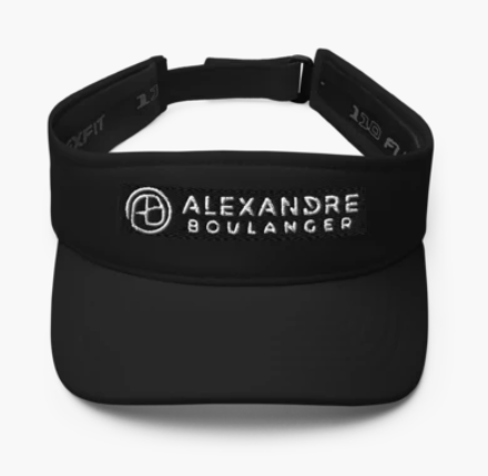 Visière noire signée ALEXANDRE BOULANGER